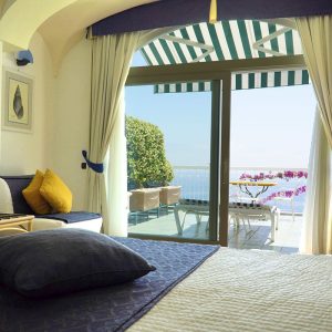 Room with private terrace and sea view in Amalfi