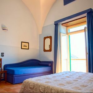 spacious room villa amalfi and sea view