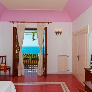 hotel positano accommodations sea view and balcony