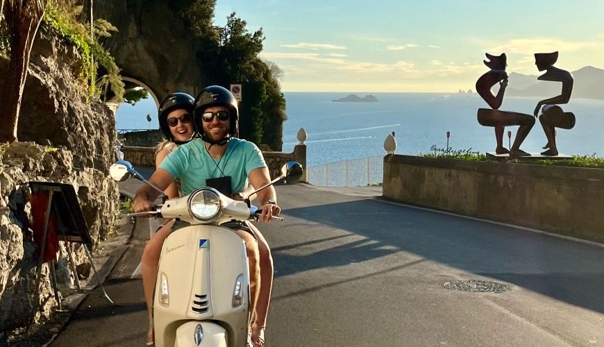 Private Scooter tour positano Amalfi Coast